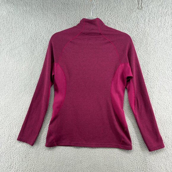 Patagonia Women’s Capilene Midweight Zip Neck Pullover Top Small Pink Purple - Picture 2 of 9